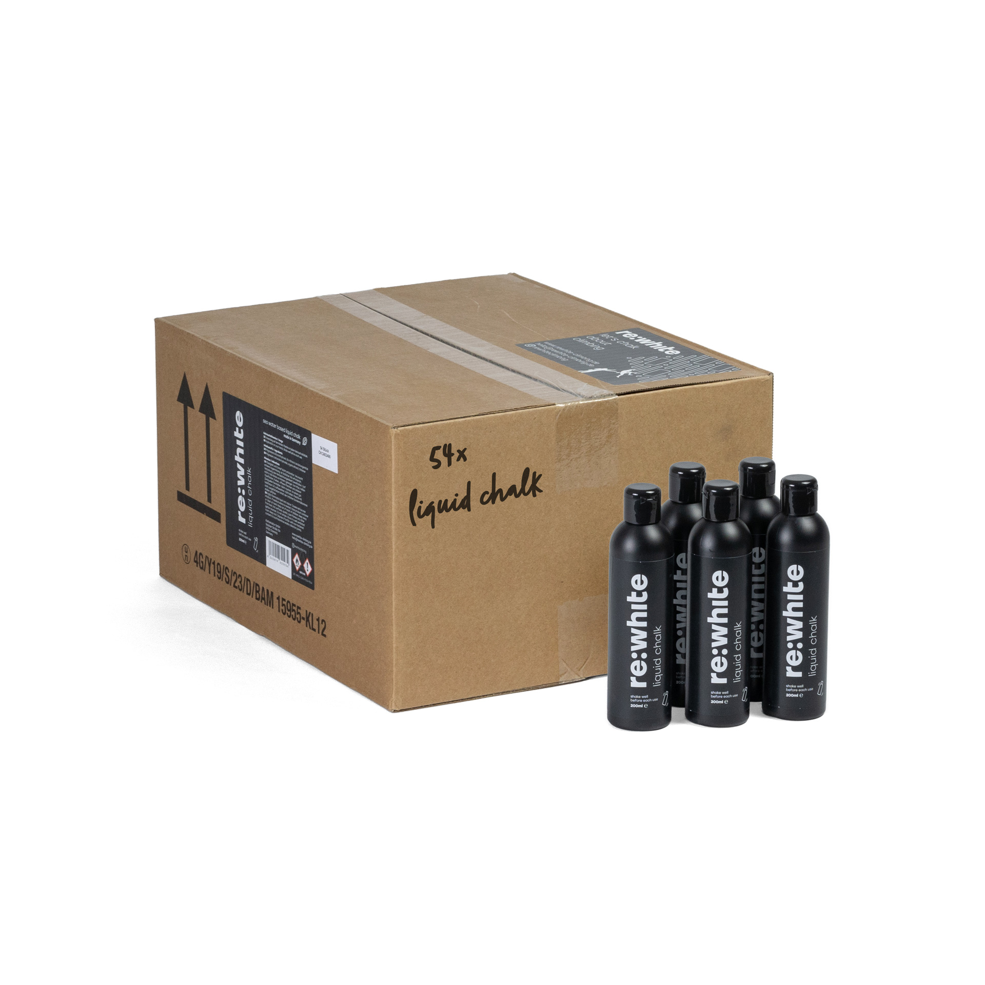 re:white - Liquid chalk - Verpackungseinheit - 54 x 200 ml