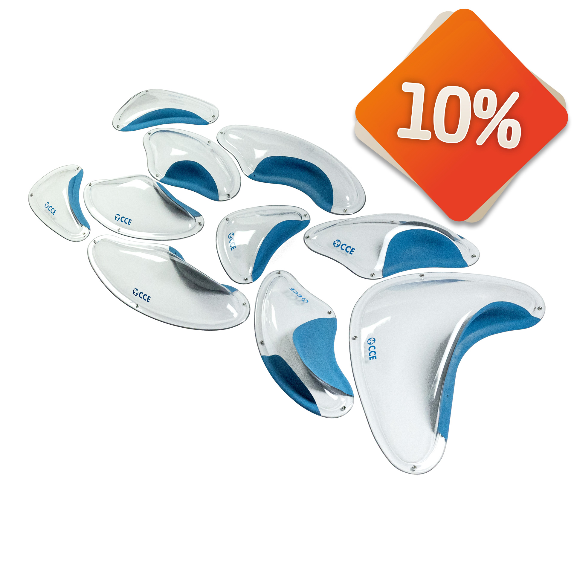 CCE - Crescents Macros Full Set - Clear Dual Texture